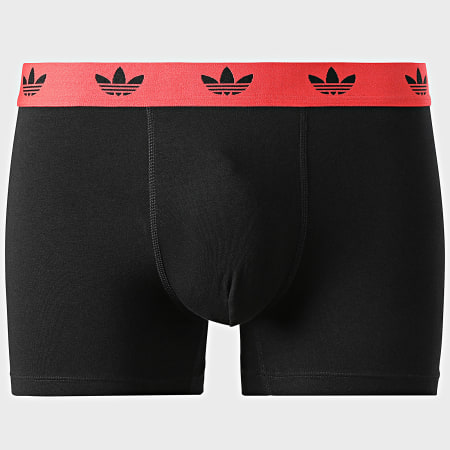 Adidas Originals - Lot De 3 Boxers KL1905 Noir Bleu Clair Rouge