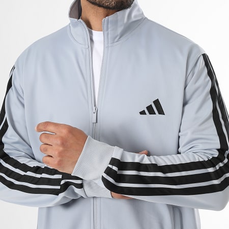 Adidas Sportswear - Set aus Trainingsanzug A Streifen 3 Streifen KC1359 Grau Schwarz