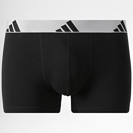 Adidas Sportswear - Lot De 2 Boxers Active Flex Cotton KL2009 Noir Bleu Clair Gris