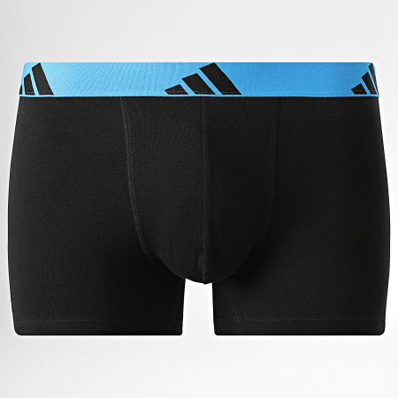 Adidas Sportswear - Lot De 2 Boxers Active Flex Cotton KL2009 Noir Bleu Clair Gris