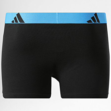 Adidas Sportswear - Lot De 2 Boxers Active Flex Cotton KL2009 Noir Bleu Clair Gris