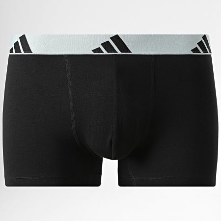Adidas Sportswear - Lot De 2 Boxers Active Flex Cotton KL2010 Noir Bleu Gris Orange