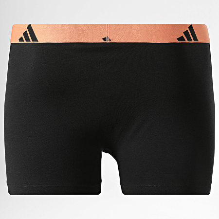Adidas Sportswear - Lot De 2 Boxers Active Flex Cotton KL2010 Noir Bleu Gris Orange