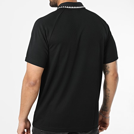 Adidas Originals - Polo Manches Courtes Texturé Chest Stripe KE2141 Noir