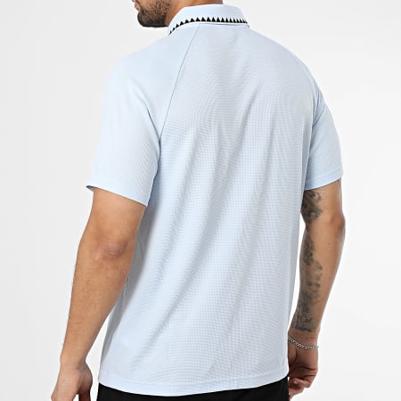 Adidas Originals - Polo Manches Courtes Texturé Chest Stripe KE3356 Bleu Clair
