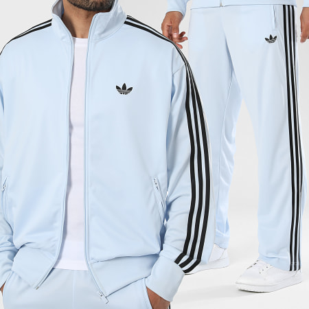 Adidas Originals - Conjunto Fato de treino Com Tiras Firebird KC7997 KC8010 Bege Claro Preto