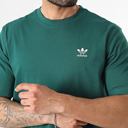 Adidas Originals - Ensemble Tee Shirt Et Short Jogging Trefoil Essential KD1323 KD1311 Vert Foncé