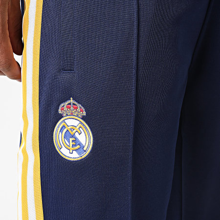 Adidas Originals - Ensemble De Survêtement A Bandes Real Madrid Originals KE3846 JZ9151 Bleu Marine Jaune