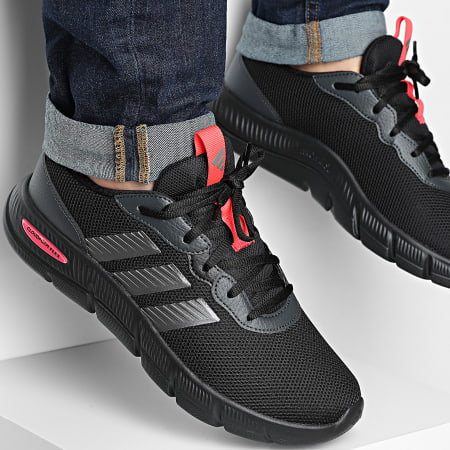 Adidas Sportswear - Baskets Cloudfoam Flex HQ4848 Core Black Iron Metallic Lucid Red