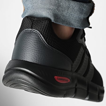 Adidas Sportswear - Baskets Cloudfoam Flex HQ4848 Core Black Iron Metallic Lucid Red