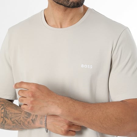 BOSS - Ensemble Tee Shirt Et Short Jogging Mix And Match 50515312 50515314 Beige