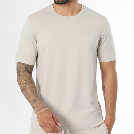 BOSS - Ensemble Tee Shirt Et Short Jogging Mix And Match 50515312 50515314 Beige