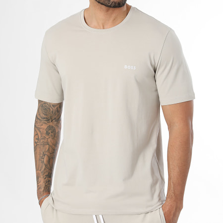 BOSS - Ensemble Tee Shirt Et Short Jogging Mix And Match 50515312 50515314 Beige