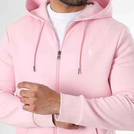 Polo Ralph Lauren - Sweat Zippé Capuche Original Player Rose