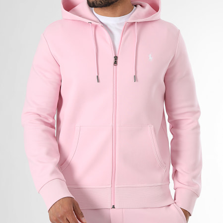 Polo Ralph Lauren - Sweat Zippé Capuche Original Player Rose
