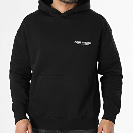 Pull Capuche One Piece Hattree - Noir, Taille L, Motif Crâne Pirate, Homme, Neuf Retour