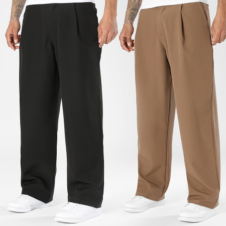Uniplay - Pack de 2 Pantalones 207 Camel Negro