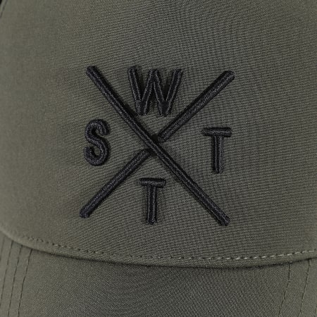 Watts - Boné Trucker Tribe Verde Kaki Preto
