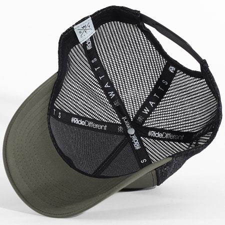 Watts - Boné Trucker Tribe Verde Kaki Preto