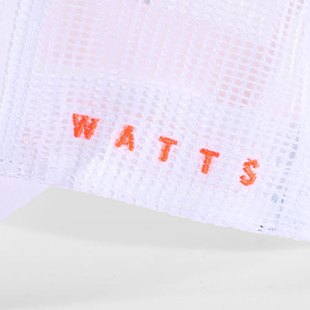 Watts - Casquette Trucker Tribe Blanc Orange Fluo