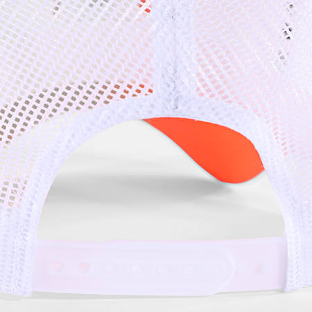 Watts - Casquette Trucker Tribe Blanc Orange Fluo
