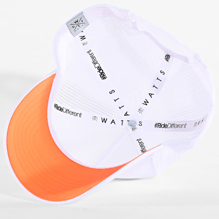 Watts - Casquette Trucker Tribe Blanc Orange Fluo