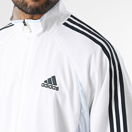 Adidas Sportswear - Veste Zippée A Bandes Teamgeist KD5857 Blanc