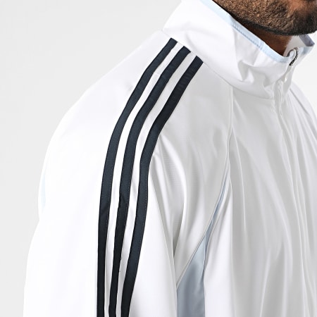 Adidas Sportswear - Veste Zippée A Bandes Teamgeist KD5857 Blanc