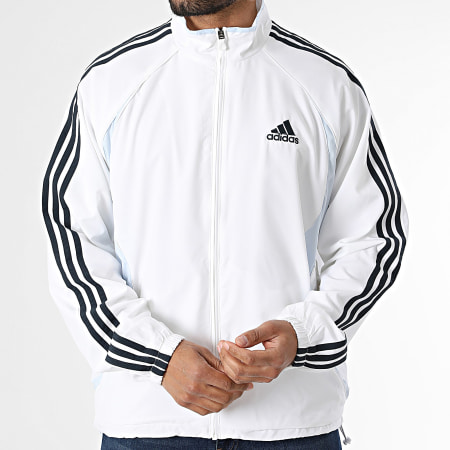 Adidas Sportswear - Veste Zippée A Bandes Teamgeist KD5857 Blanc