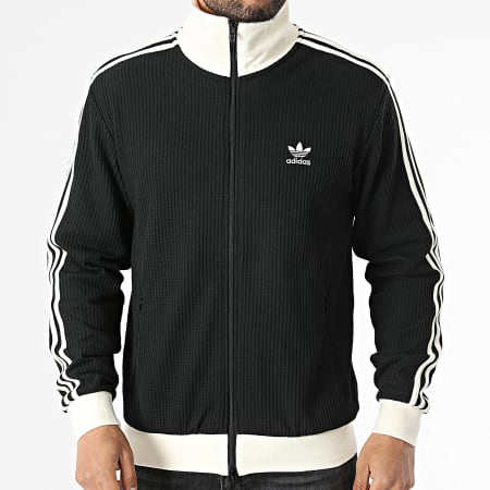 Adidas Originals - Jacket Zipped Textured Waffle Stripes JW0110