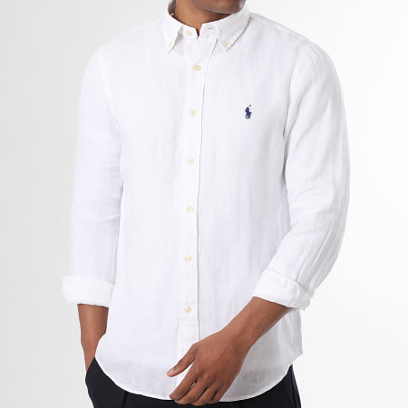 ralph lauren slim fit white dress shirt Ralph Lauren Slim Fit Wrinkle Free Stretch Shirt main image 1