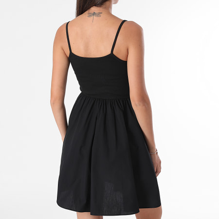 Tommy Jeans - Robe Femme Rib Poplin Mix Strappy 2352 Noir