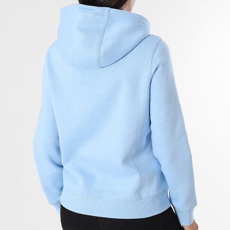 Tommy Jeans - Sweat Capuche Regular Femme Flag 9958 Bleu Clair
