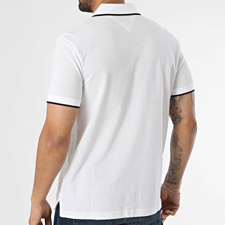 Tommy Hilfiger - Polo Manches Courtes Linen Pique 3140 Blanc