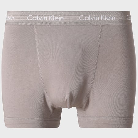 Calvin Klein - Lot De 5 Boxers NB2877A Bleu Marine Bleu Clair Turquoise Jaune Taupe