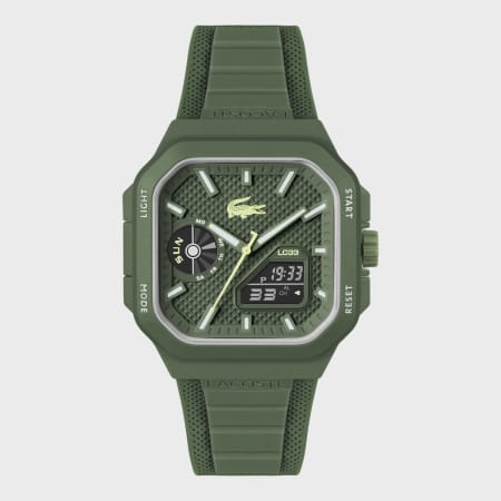 Lacoste - Montre LC33 Vert Kaki Blanc