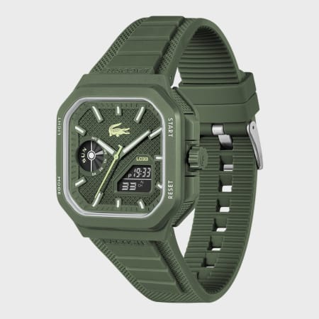 Lacoste - Montre LC33 Vert Kaki Blanc