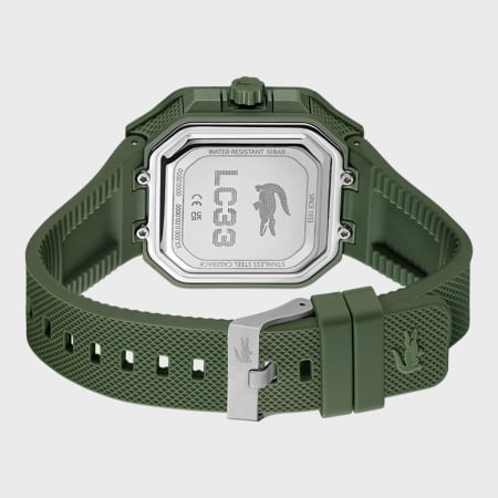 Lacoste - Montre LC33 Vert Kaki Blanc