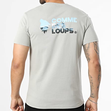 Comme Des Loups - Tee Shirt Pic Gris
