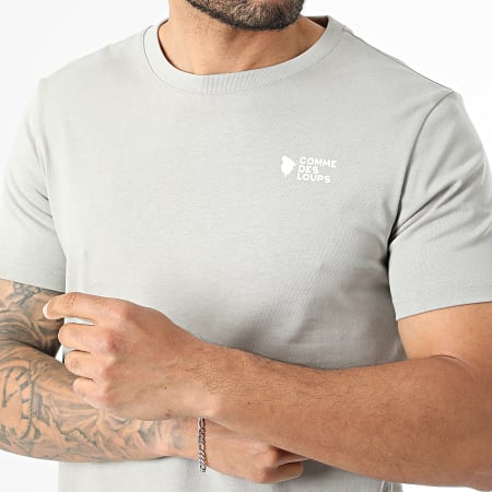 Comme Des Loups - Tee Shirt Pic Gris