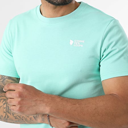 Comme Des Loups - Tee Shirt Pic Vert D'Eau