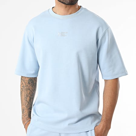 Comme Des Loups - Ensemble Tee Shirt Oversize Et Short Jogging Japan Bleu Clair