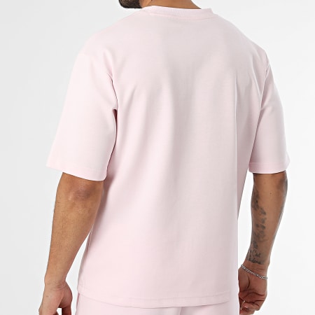 Comme Des Loups - Ensemble Tee Shirt Oversize Et Short Jogging Japan Rose