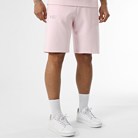 Comme Des Loups - Ensemble Tee Shirt Oversize Et Short Jogging Japan Rose