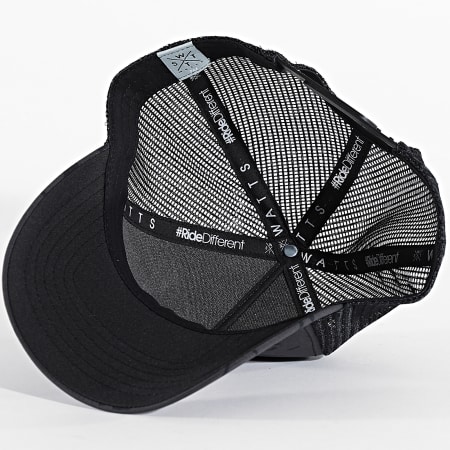 Watts - Casquette Trucker Tribe Noir Gris Anthracite Orange Fluo