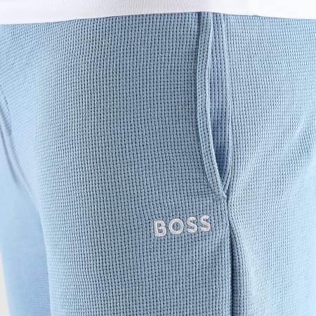 BOSS - Short Jogging Waffle 50535884 Bleu Clair