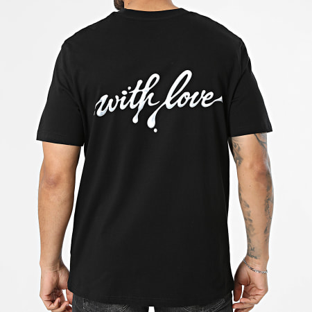 Luxury Lovers - Camiseta oversize With Love Negro