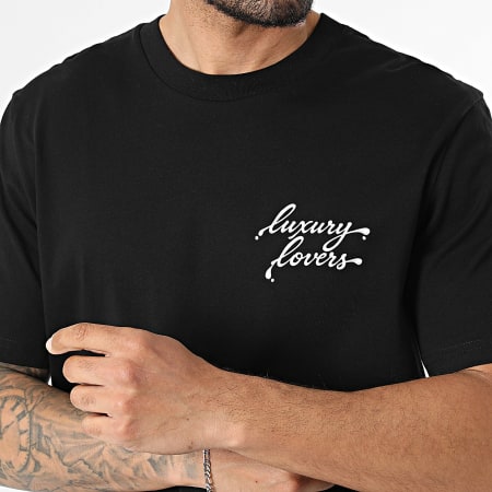 Luxury Lovers - Camiseta oversize With Love Negro