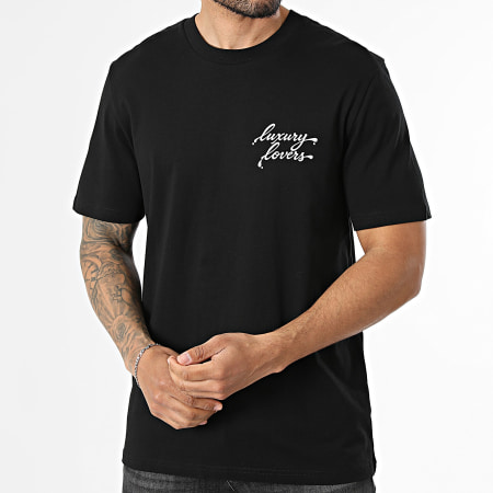 Luxury Lovers - Camiseta oversize With Love Negro