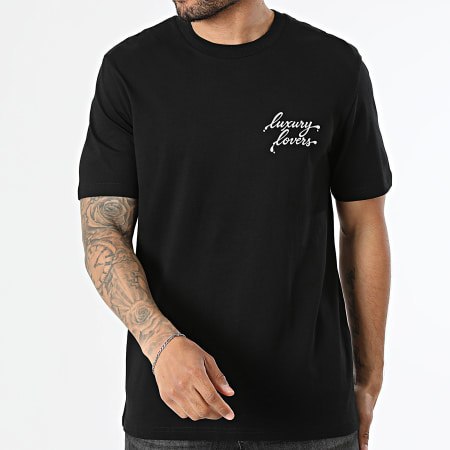 Luxury Lovers - Camiseta oversize With Love Negro